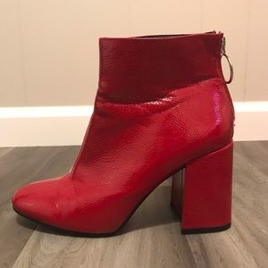 Paten Leather Booties